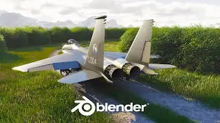 Create This Aircraft Scene In 1 Minute - Blender Tutorial