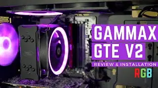 DeepCool Gammaxx GTE V2 RGB CPU Air Cooler | Best Budget and MOD Friendly CPU Cooler Installation