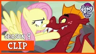Fluttershy Stands Up to Garble (Sweet and Smoky) | MLP: FiM [HD]