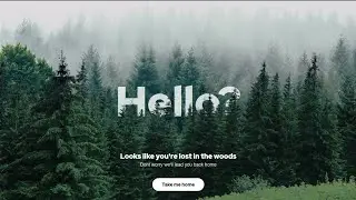 Creative 404 Page Design HTML | CSS (Quick Tutorial)