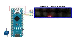 MAX7219 Dot Matrix Module Pixel Manipulation