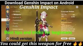 Genshin Impact beginners guide 🔥| Tips and tricks on Genshin Impact😍 | In Hindi