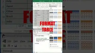 Create Table with Excel VBA #shorts