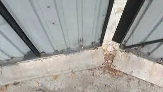 как закрыть проём под воротами