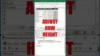 Align Range with Excel VBA #shorts