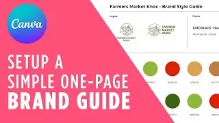 How To Create A Simple Brand Style Guide In Canva