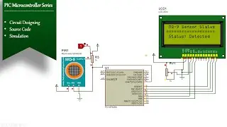 MQ9 Sensor Interfacing with PIC16F628A | Simulation |Methane, Carbon Monoxide