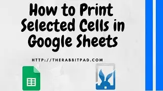 How to Print Selected Cells in Google Sheets