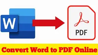 Convert Word To PDF  File | Word To PDF | Doc To PDF | I love pdf