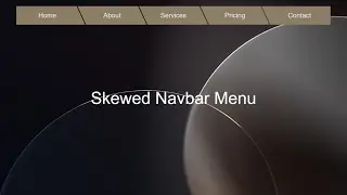 How To Make A Responsive Skewed Navbar With HTML, CSS And JavaScript