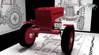 Tractor Modeling - 3D Modeling - 3ds max - 3 Dips Creation