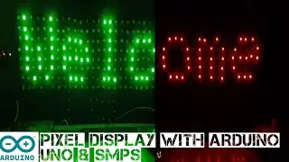 Pixel Text Display with 8x24 Matrix 