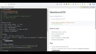 Build a React.js Markdown File to PDF Editor & Converter in Browser Using Highlight.js in Javascript