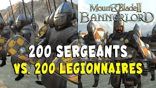 200 Sergeants vs. 200 Legionary in Bannerlord