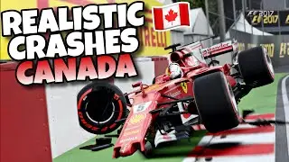 REALISTIC F1 CRASHES CANADA!