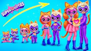 SuperKitties Growing Up ¡Ginny y Sparks son Superhéroes LALILU! 32 Manualidades Divertidas