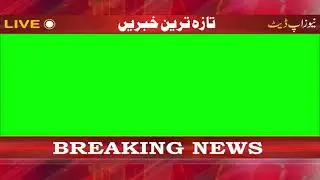 Breaking News Jacket | Lower Third Scroll Live Ticker | Green Screen Free Copyright Video |