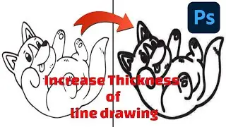 AdobePhotoshop The Simplest method for increasing thickness of line drawing in Photoshop