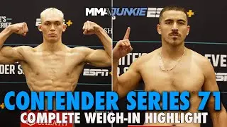 Dana White's Contender Series 71 Weigh-In Highlights: No Misses for Week 5