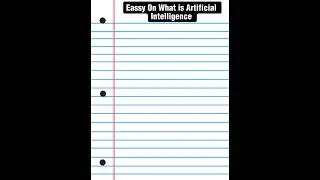 Eassy On What Is Artificial Intelligence #shortsvideo #eassy #shorts