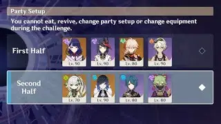 Spiral Abyss on my friends account (Copium second half)