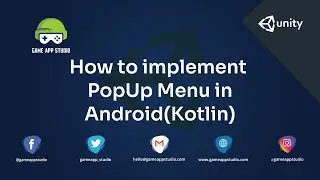 How to Implement Pop Up Menu | Android | Game App Studio