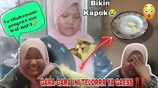 Masak Kok Malah Ribut 😅‼️#Gawe Telur Gulung Malah Ambyar
