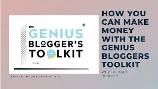 Genius Bloggers Toolkit Review - How you can actually make money with Ultimate Bundles..!