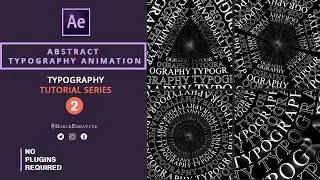 Abstract Typography Animation | After Effects Tutorial