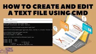 How to create and edit a text file using command prompt