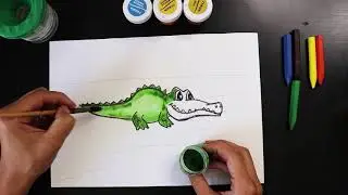 Рисуем крокодила