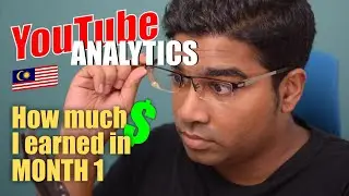 YouTube Analytics Education Channel / How much small youtubers make a month / Month 1 Monetization