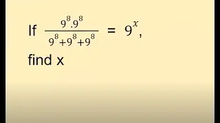 Can you find the value of x ? Math Olympiad question / A nice math problem