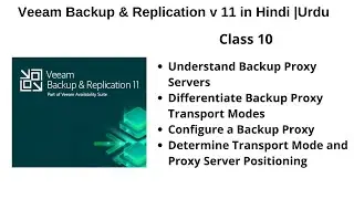 Veeam Tutorial: Veeam Proxy Server in Veeam v11 | Veeam proxy server setup 2022 In Hindi |Urdu