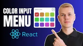 How To Make Color Label Menu Input React Component