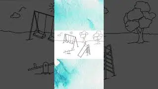 park drawing #shorts #stepbystep #speedart  #trending