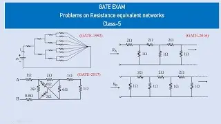 How to solve GATE related problems in electrical circuits and networks? How to R equivalent circuits