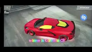 Corvette C8 vs Polaris drag race  in Extreme Car Driving Simulator