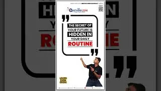 THE SECRET OF YOUR FUTURE IS HIDDEN IN YOUR DAILY ROUTINE  #successquotes #motivation #asnetworkzone