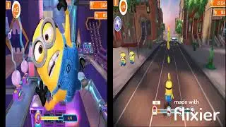 Minion Rush Bratt's Lair vs Downtown