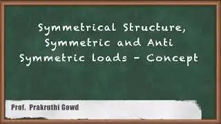 Symmetrical Structure Symmetric and Anti Symmetric loads - Advanced Structural Analysis