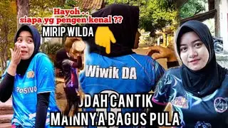 PANTES MBAK WIKWIK MAINNYA BAGUS di BOLA VOLI TARKAM liat cara latihan fisiknya se Kelas Proliga lur