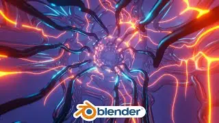 Blender - Organic Sci-Fi Animation loop in Eevee