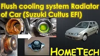 How to FLUSH Cars Cooling System Radiator flush with citric acid & hose pipe DIY Suzuki Cultus