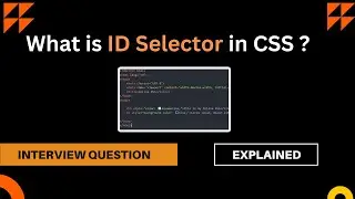 What is ID Selector in CSS | CSS Video | ID Selector | Different Types of Selector |