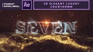 3D Elegant Luxury Countdown in AE  | After Effects Tutorial