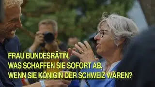 Was schaffen Sie sofort ab, wenn Sie Königin der Schweiz wären?