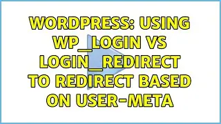 Wordpress: Using wp_login vs login_redirect to redirect based on user-meta