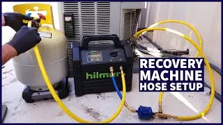 Recovery Machine Hose Setup! Step by Step Procedure for Recovering Refrigerant!