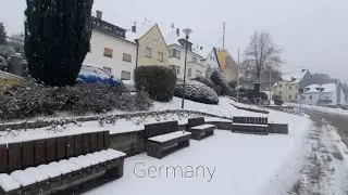 Snowy Walk in Germany | Kurpark Boppard | Christmas 2022